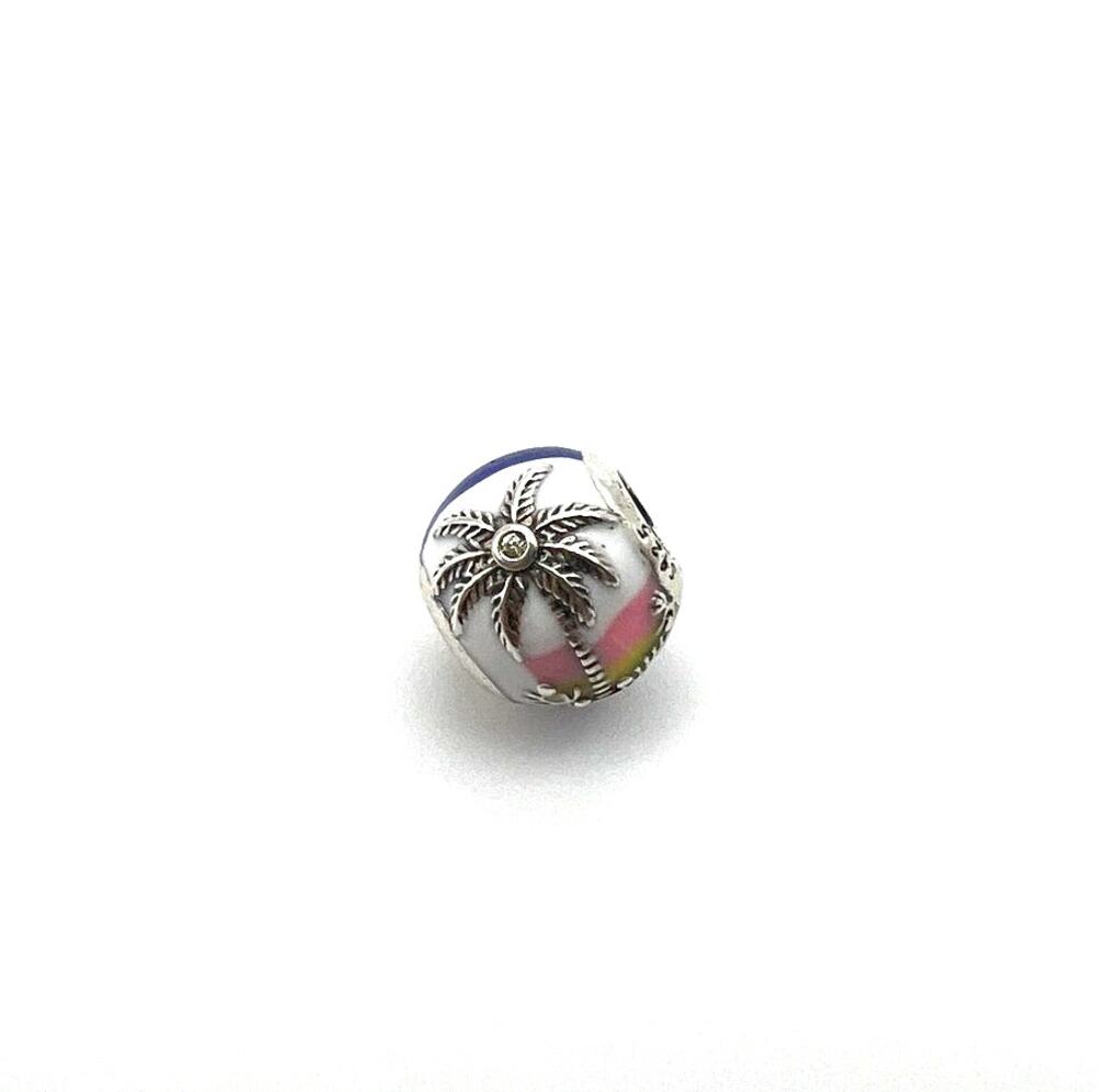 New Tropical Palm Tree Beach Charm for European Bracelet